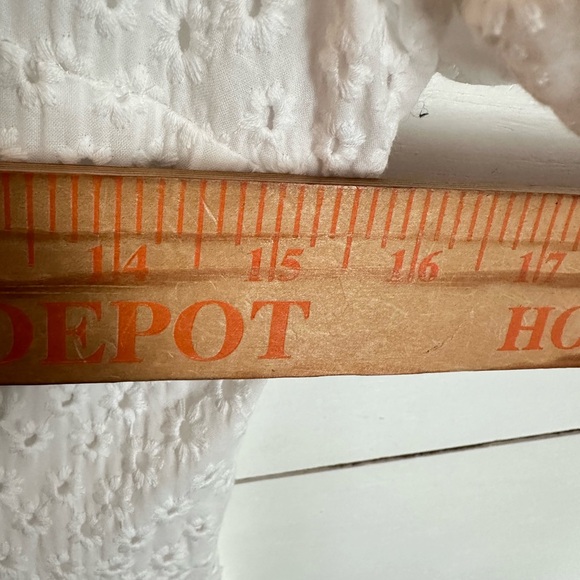 GAL MEETS GLAM 4 Judith white eyelet 100% cotton cottagecore side zip midi dress - Picture 10 of 16